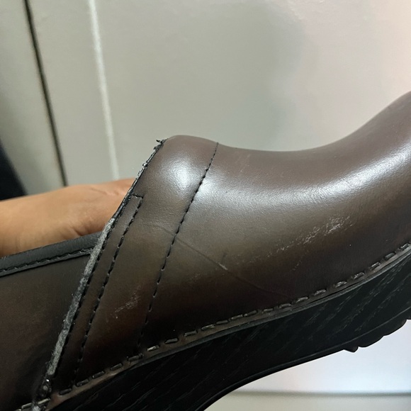 Dansko Classic Brown Leather Slip-On Loafers - Picture 7 of 10